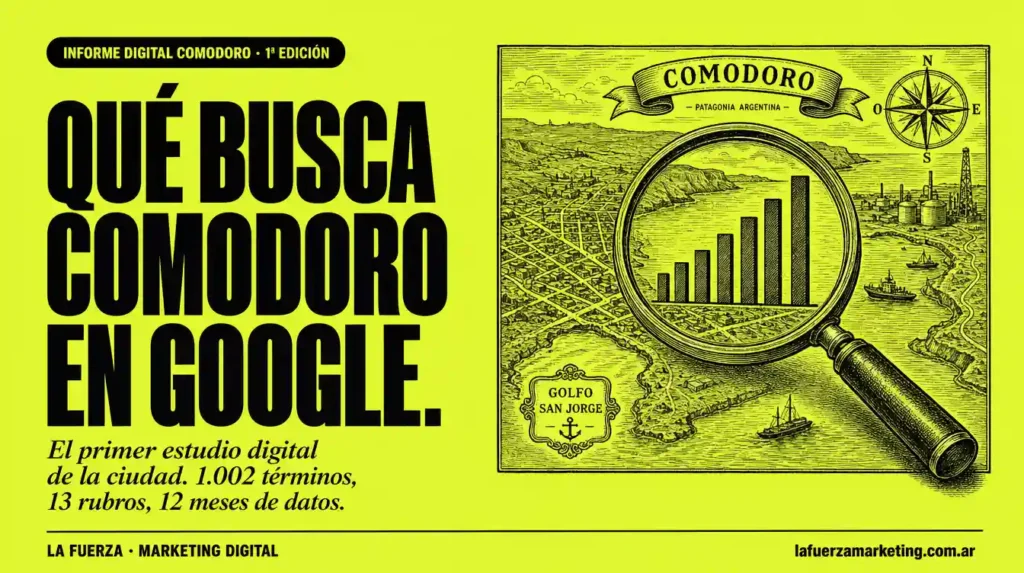 Qué busca Comodoro Rivadavia en Google — primer estudio de búsquedas locales, Informe Digital Comodoro — La Fuerza